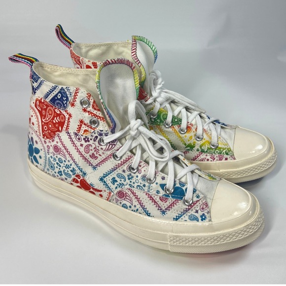 Converse‎ Chuck Taylor Pride Bandana Family Unity Hi Tops Mens 9.5 / Womens 11.5 - Picture 2 of 14